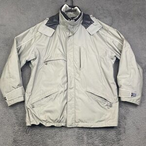 Bogner Ski Jacket Mens 42 Gray Zip Hooded Snowboard Outdoor Hooded